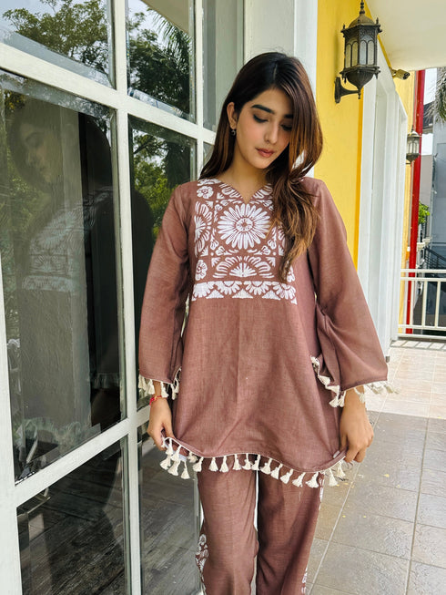 Brown Linen Fusion Set